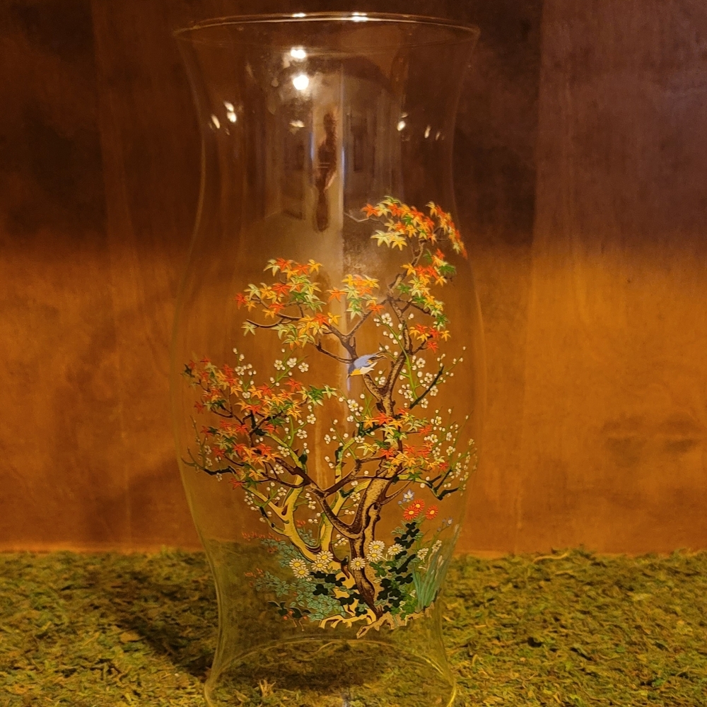 Glass candle hurricane